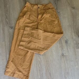 Madewell Women's Wide Leg Tan Pants